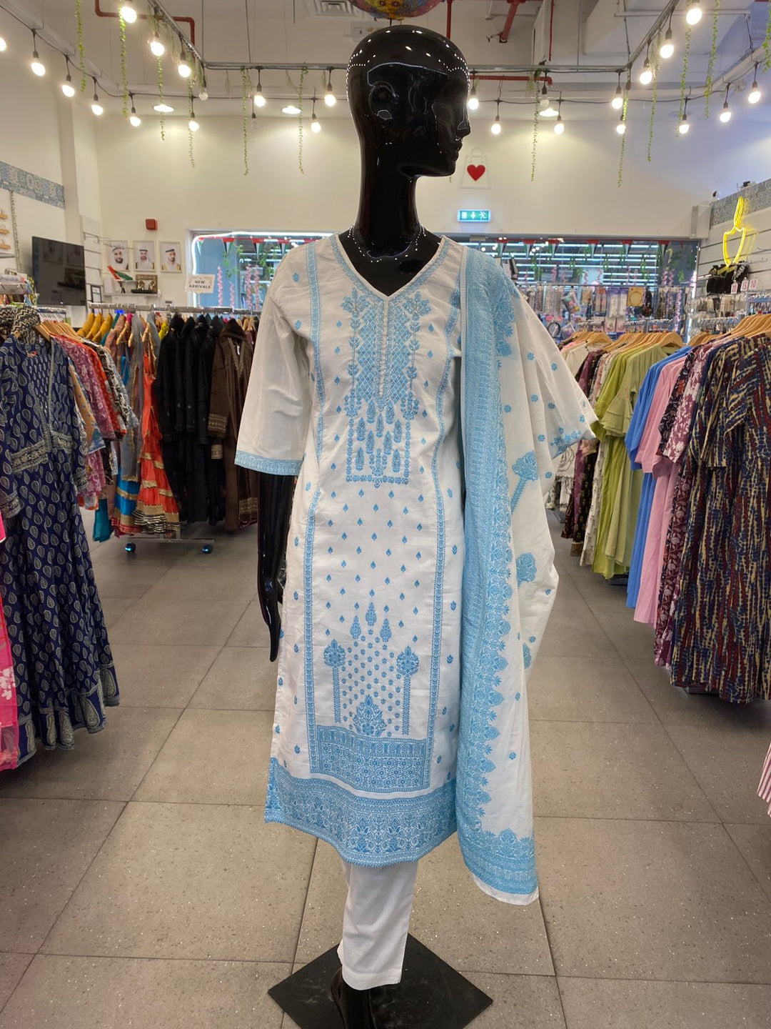 DUPATTA SET - Pure 100% cotton straight fit 102703