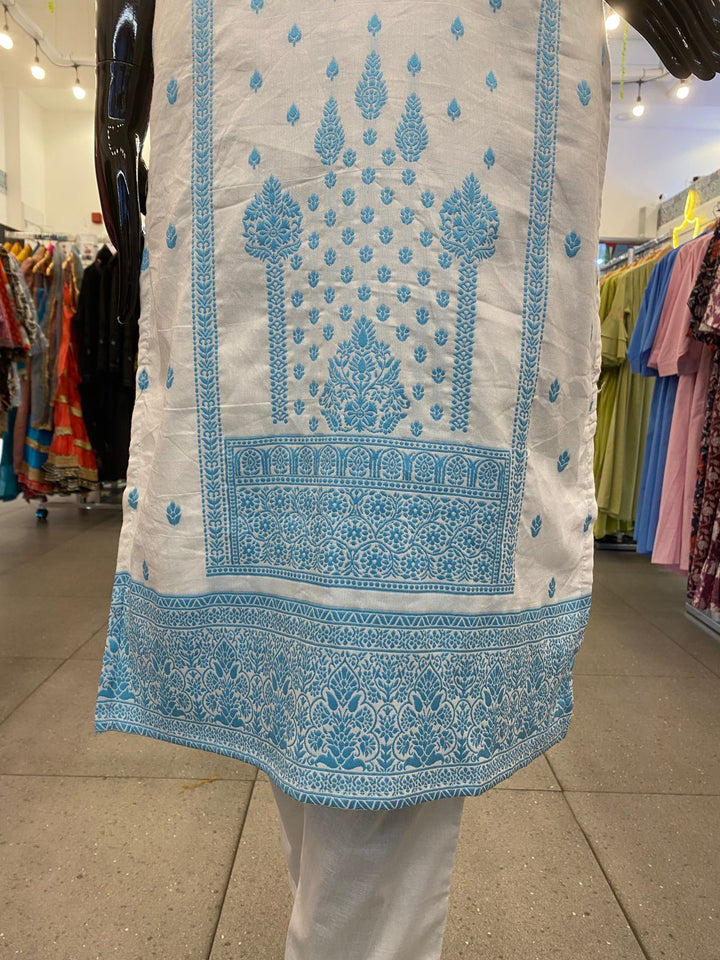 DUPATTA SET - Pure 100% cotton straight fit 102703