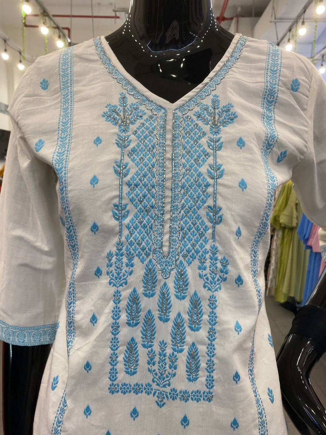 DUPATTA SET - Pure 100% cotton straight fit 102703