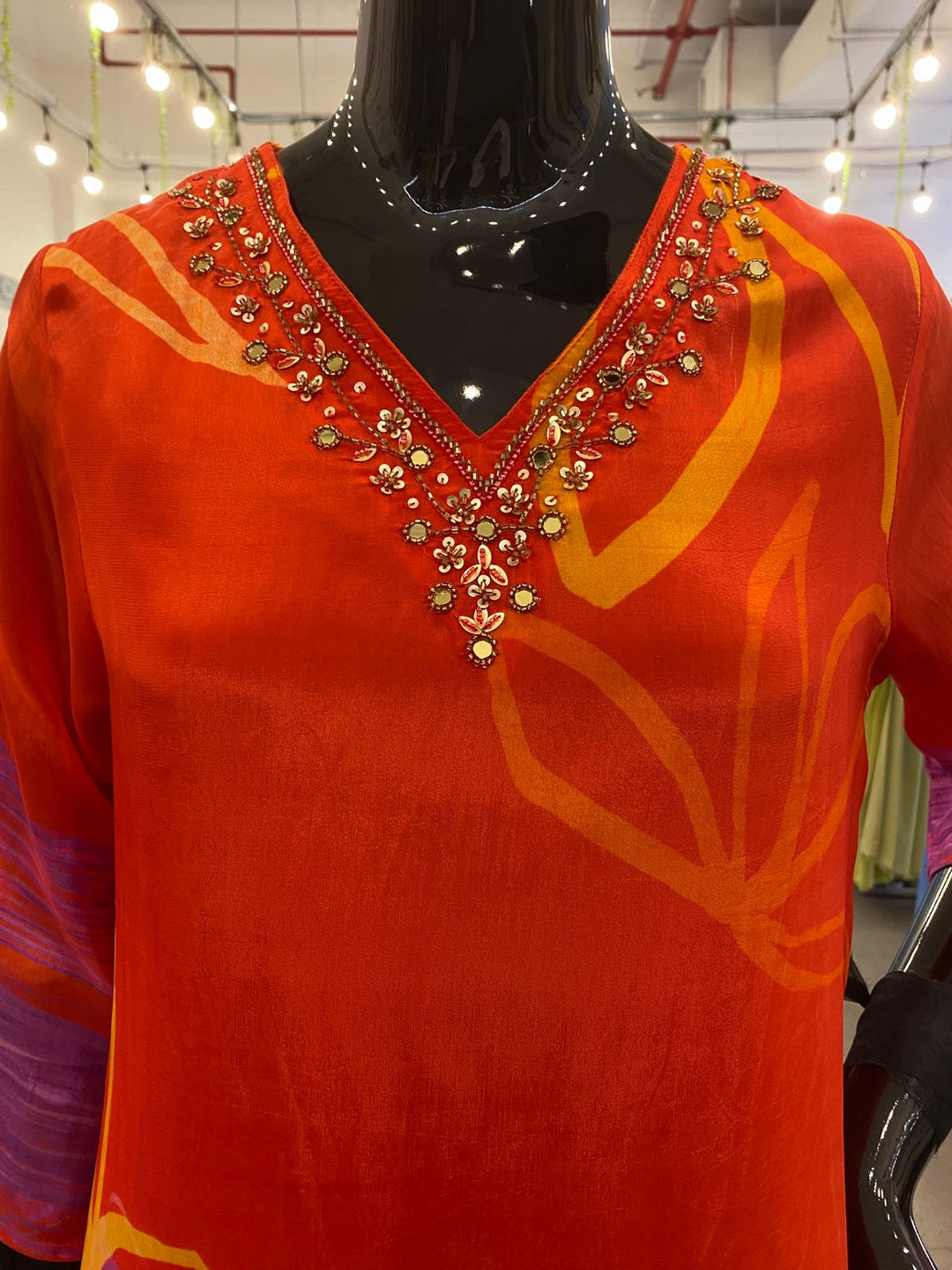 DUPATTA SET - Pure Chinon Straight fit floral printed 102418