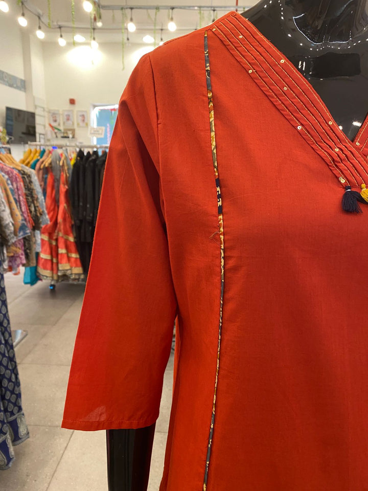 DUPATTA SET - Pure 100% cotton burgundy color 102422