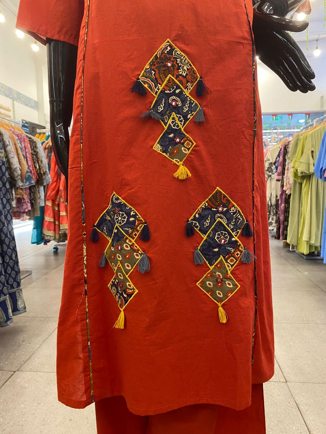 DUPATTA SET - Pure 100% cotton burgundy color 102422