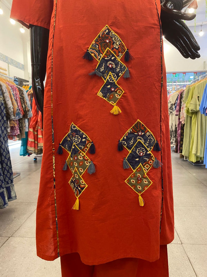 DUPATTA SET - Pure 100% cotton burgundy color 102422