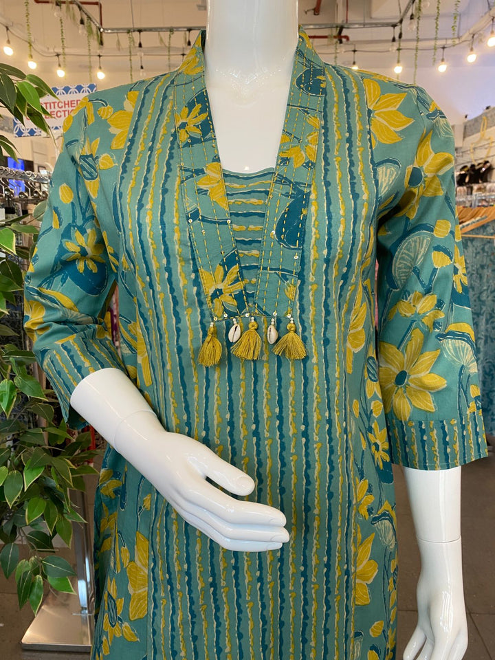 KURTA-Green Cotton
