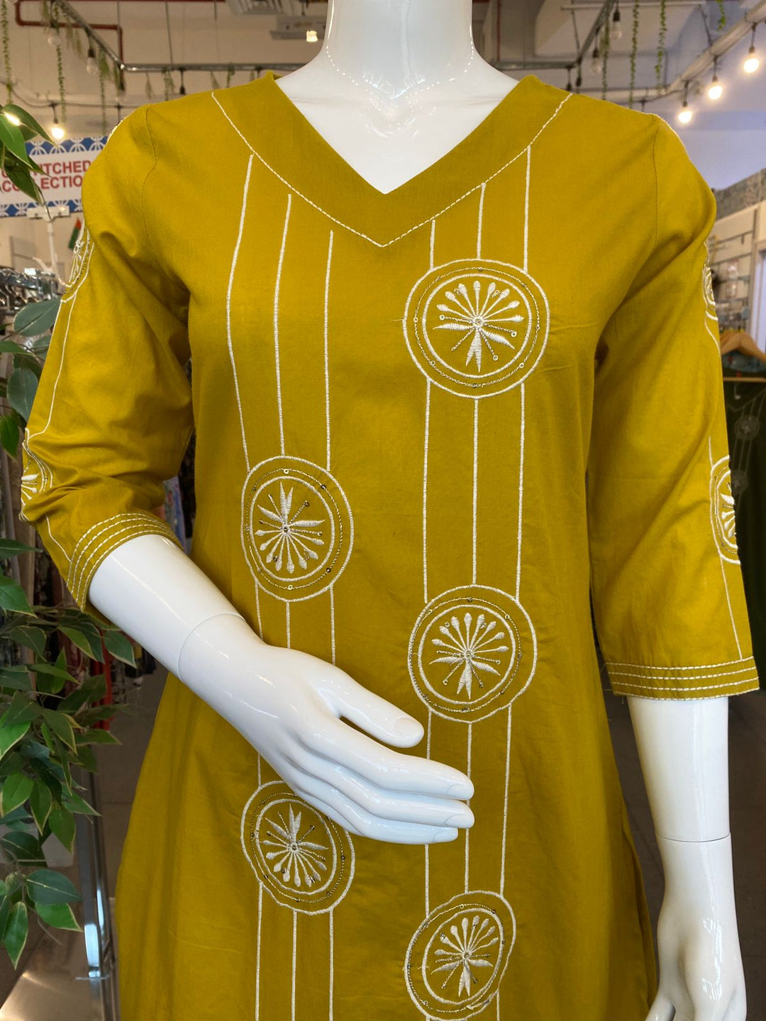 KURTA-Dijon Embroidered Cotton