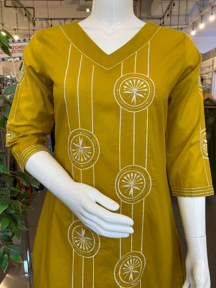 KURTA-Dijon Embroidered Cotton