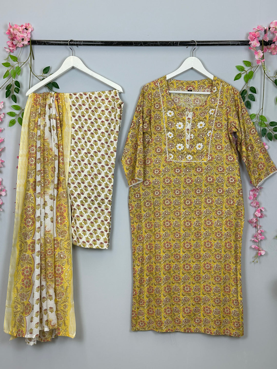 DUPATTA SET - Yellow color Dupatta set