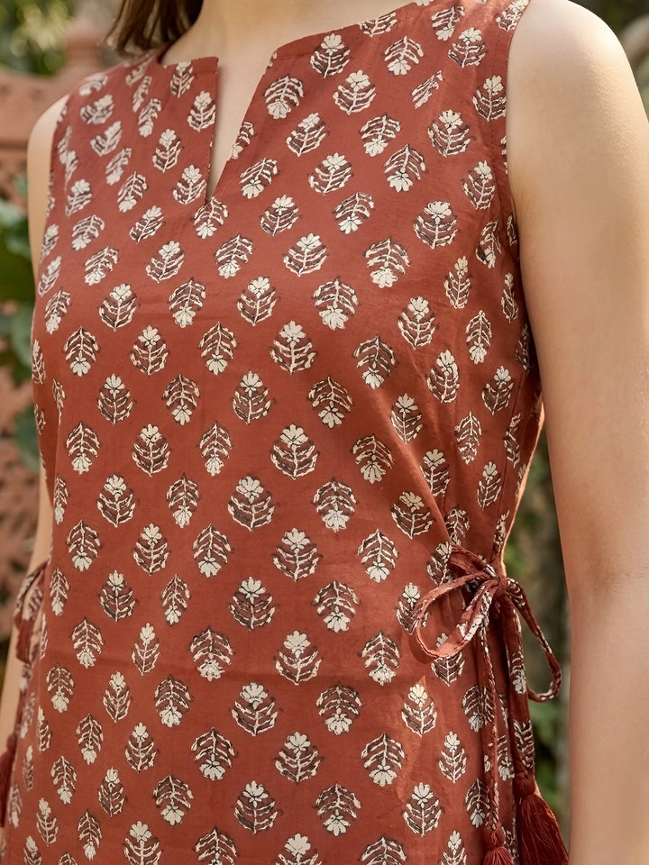 TOP-Printed Stylish Crop Top