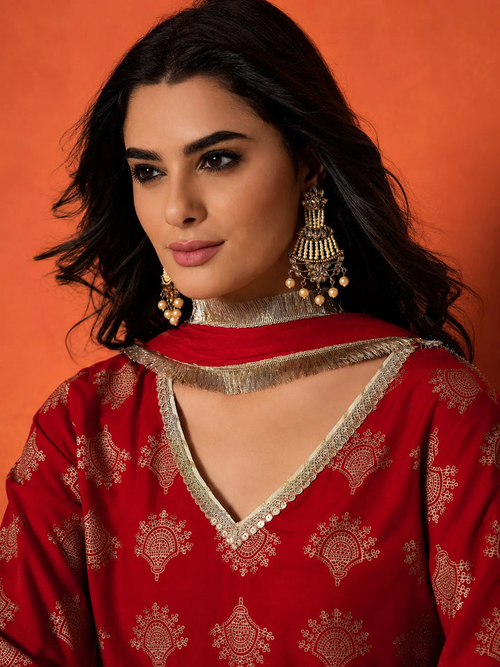 DUPATTA SET-Rayon Short Kurti Farshi Salwar Set