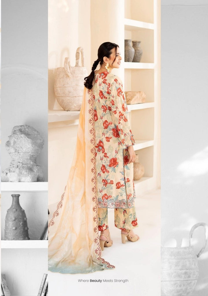 UNSTITCHED 3Pc Pak A-04 Shesham