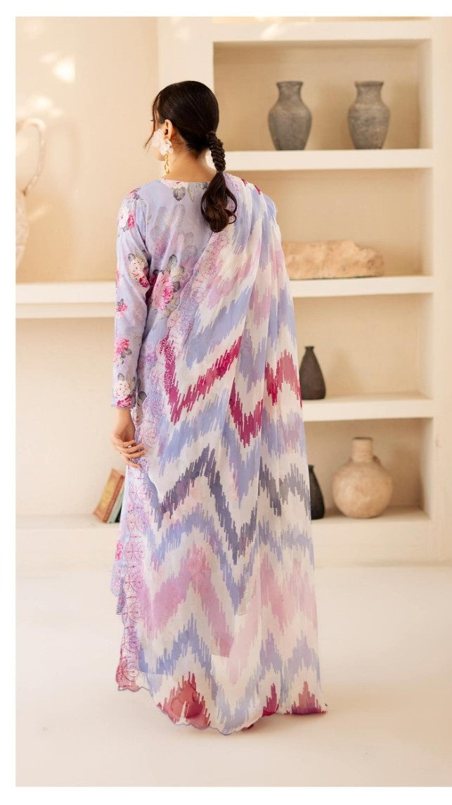 UNSTITCHED 3Pc Pak A-05 Shesham