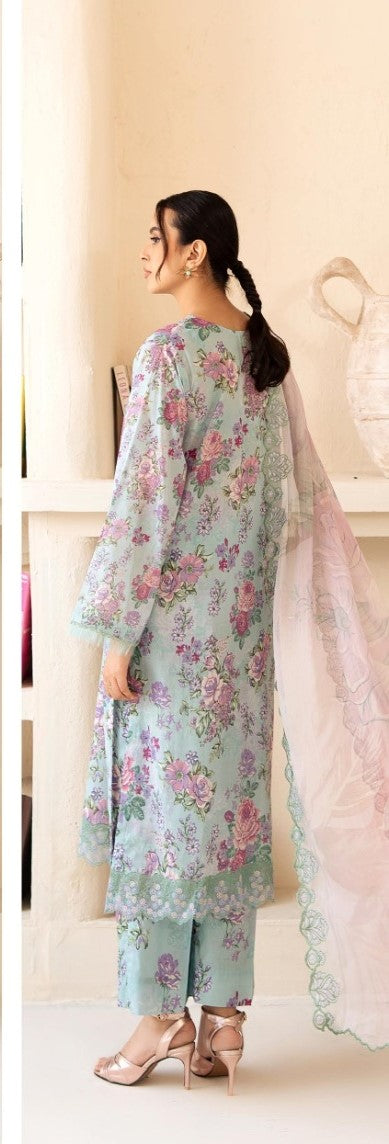 UNSTITCHED 3Pc Pak A-09 Shesham