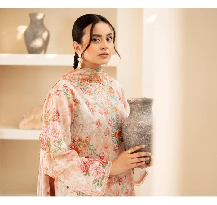 UNSTITCHED 3Pc Pak A-02 Shesham