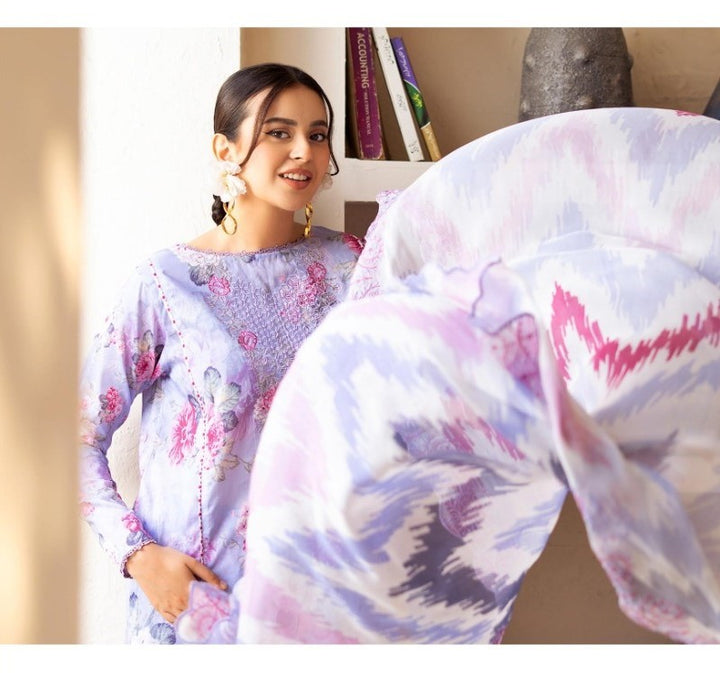 UNSTITCHED 3Pc Pak A-05 Shesham