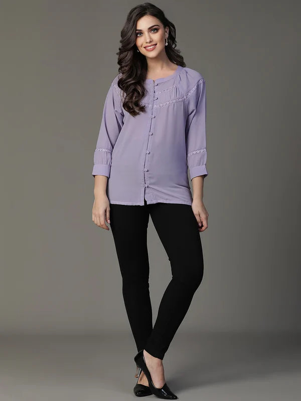 TOP-Purple Haider Moss Shirt