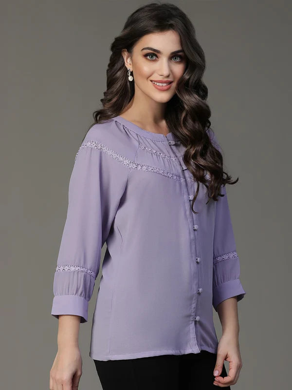 TOP-Purple Haider Moss Shirt