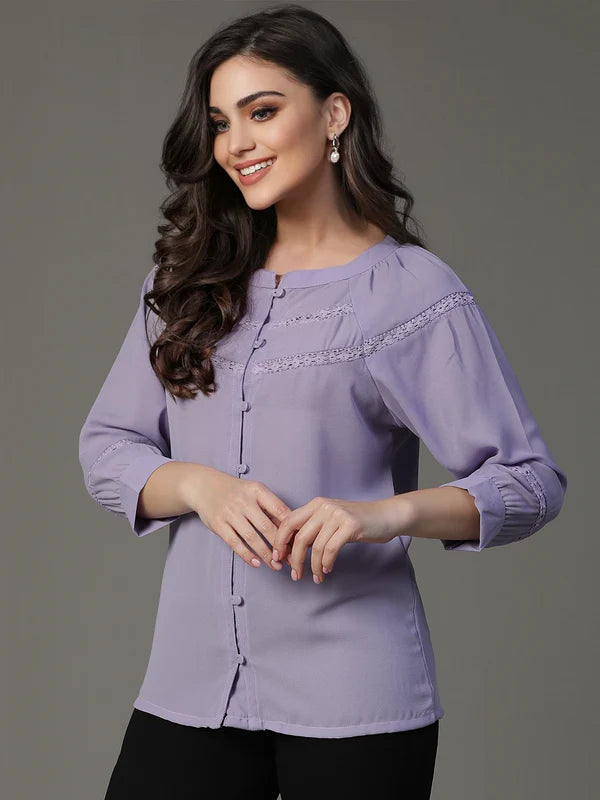 TOP-Purple Haider Moss Shirt