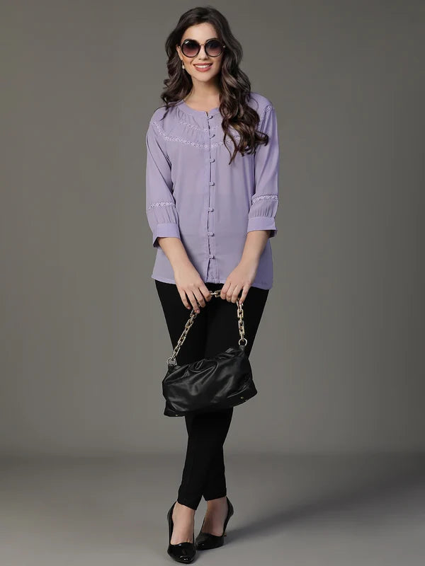 TOP-Purple Haider Moss Shirt