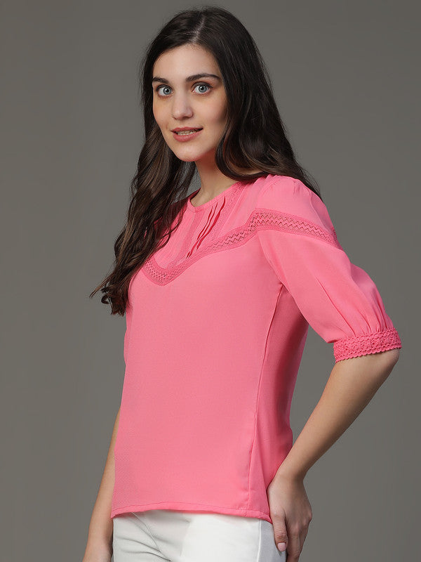 TOP-Pink Rayon