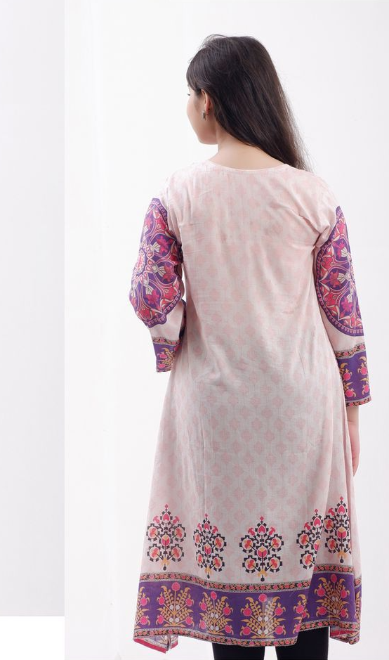 KURTA - Baby Pink embroidered Kurta