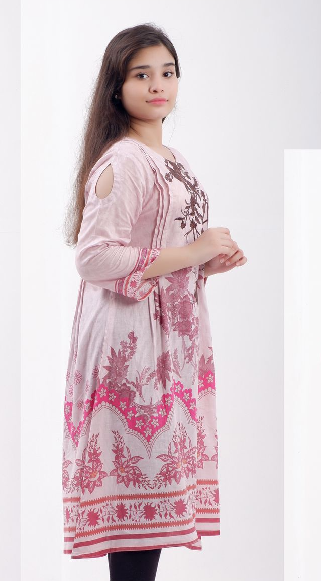 KURTA - Baby Pink embroidered Kurta