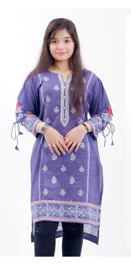 KURTA - Blue embroidered Kurta