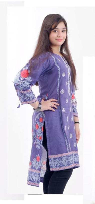 KURTA - Blue embroidered Kurta