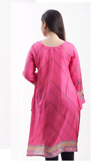 KURTA - Dark pink embroidered Kurta