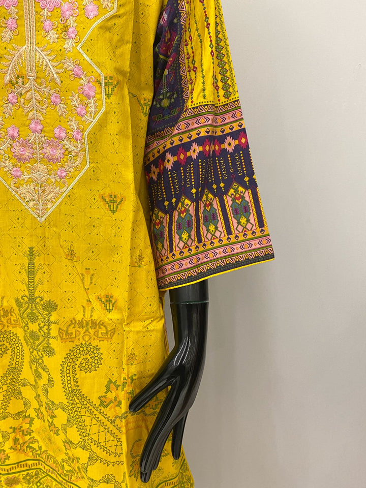 DUPATTA SET - Mustard yellow color