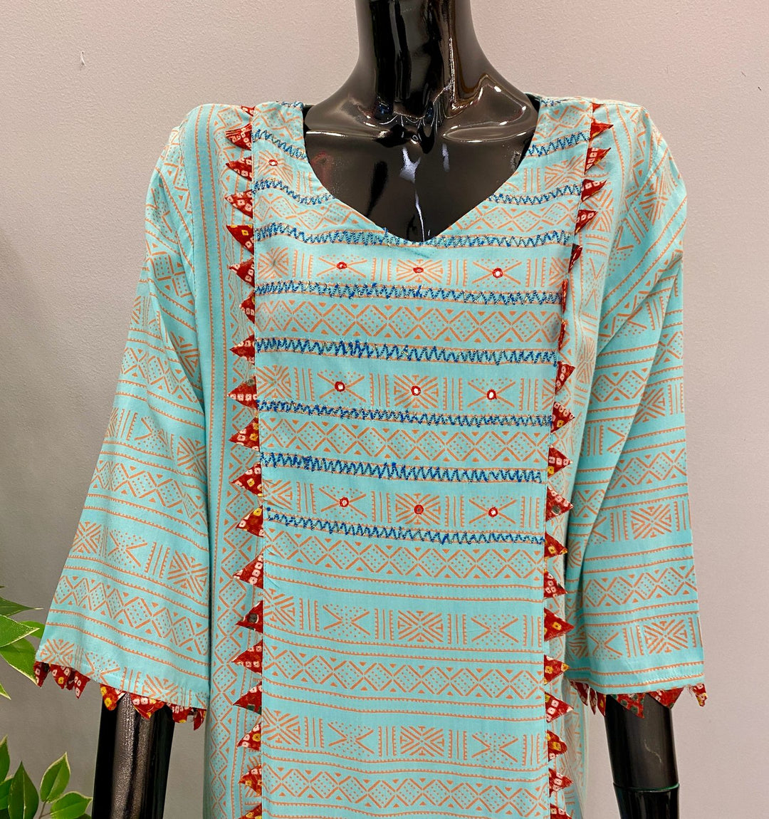 KURTA - Light blue color Rayon Kurta