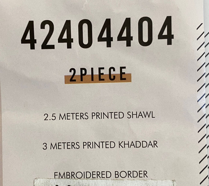 UNSTITCHED Nishat 404