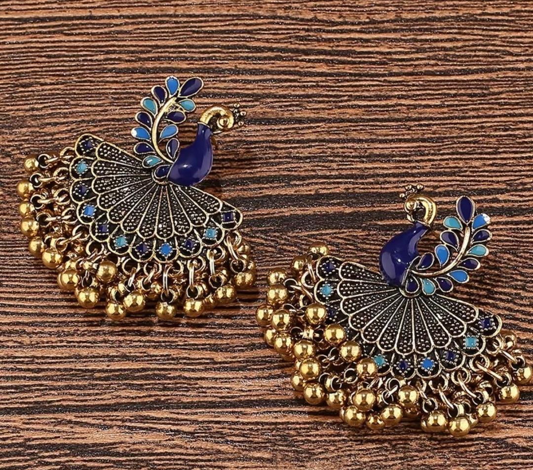 EARRINGS-12, Oxidized CHN