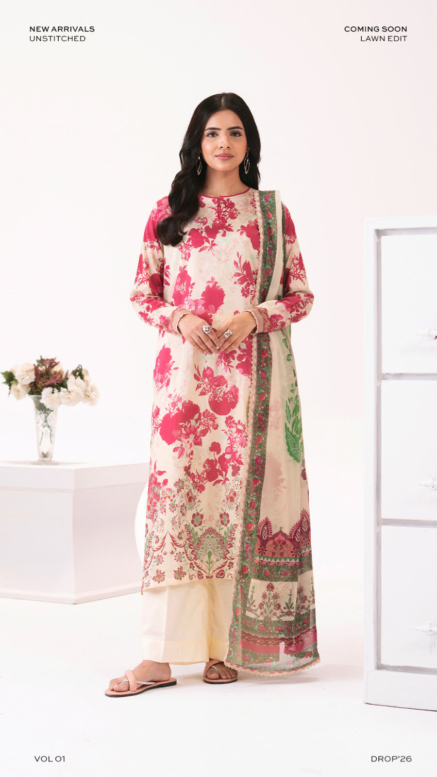 UNSTITCHED 3pcs GJ-Pak