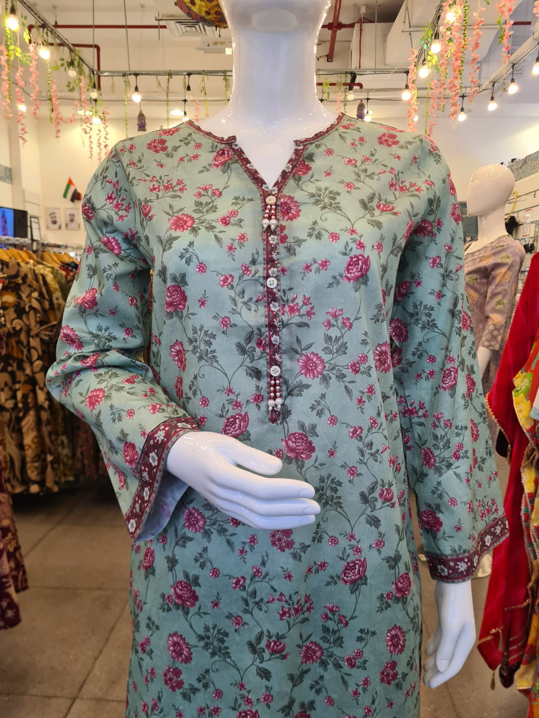 DUPATTA SETS-Straight Print Grapes