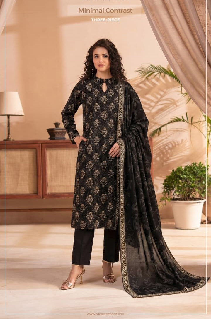 UNSTITCHED 3pc GJ-Pak