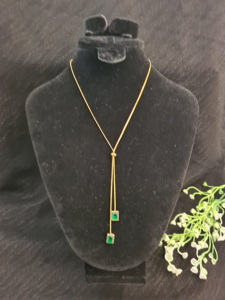 NECKLACE-Square Stone