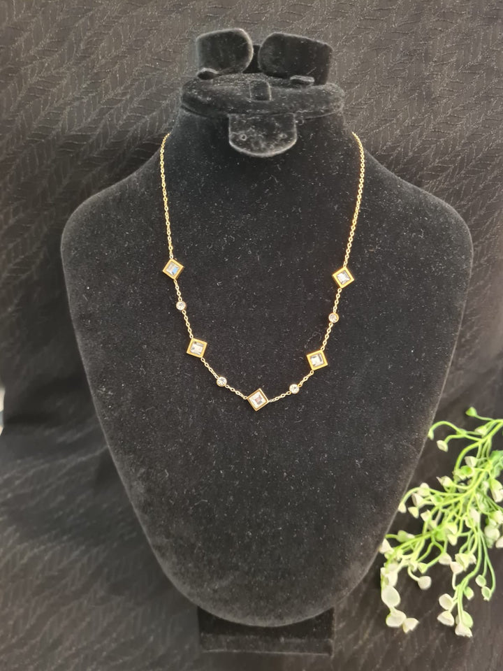 NECKLACE-Square Stone