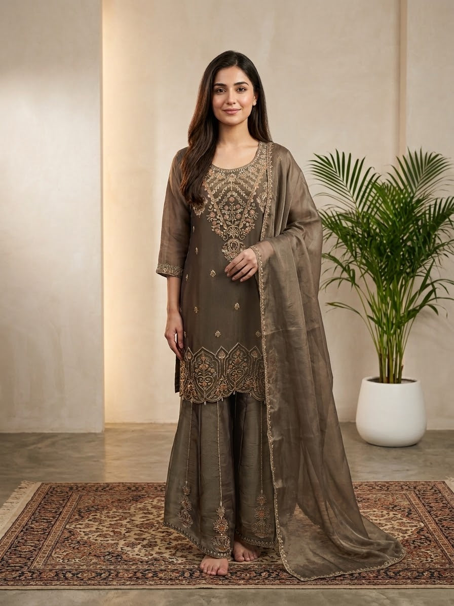 DUPATTA SET-Chimer Party Wear