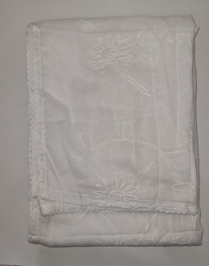 DUPATTA-Cotton Emboidered