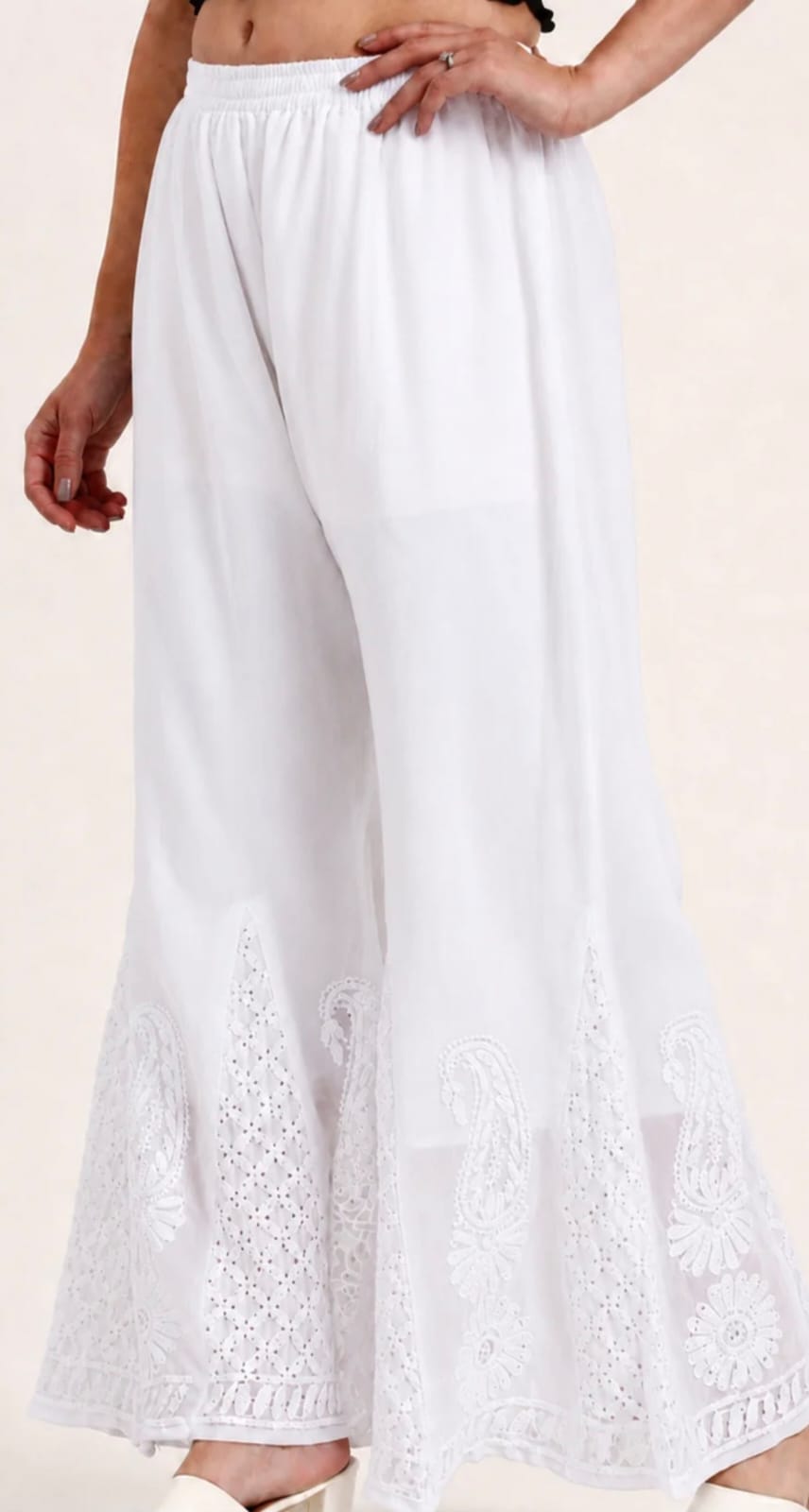 PALAZZO-Chikankari Georgette