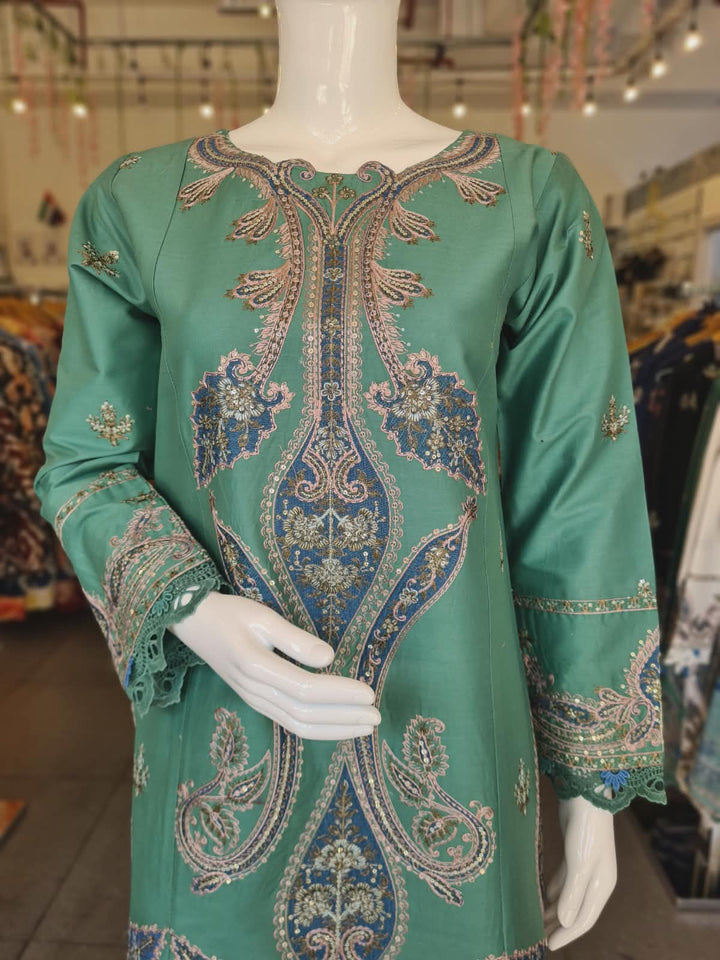 DUPATTA SET-Green FBC