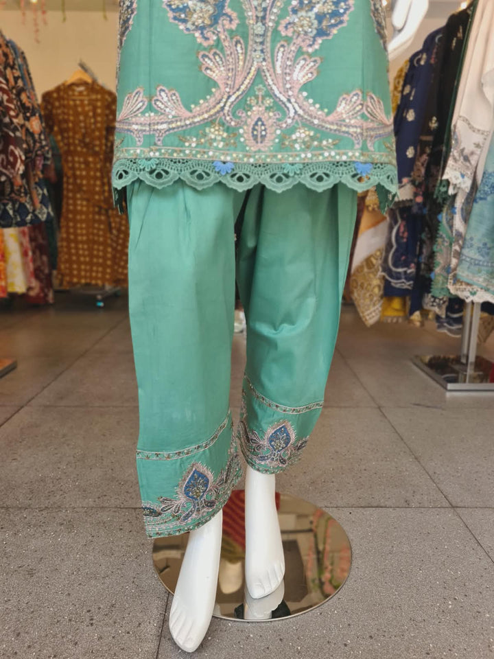 DUPATTA SET-Green FBC