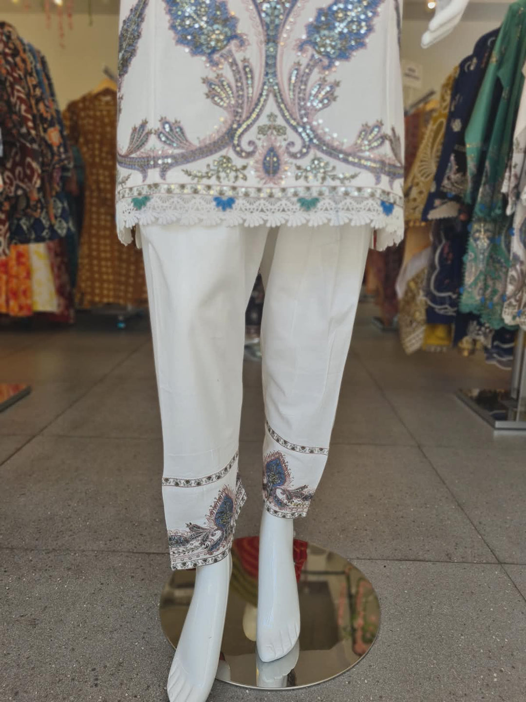 DUPATTA SET-White FBC