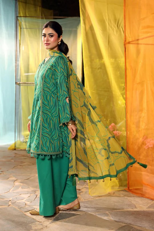 UNSTITCHED-04A,3 Pc Unstitched Embroidered Lawn Suit