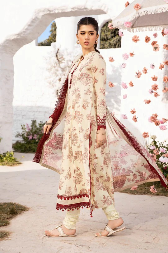 UNSTITCHED-08A,3 Pc Unstitched Embroidered Lawn Suit