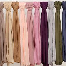 SCARF JERSEY SOLID-001
