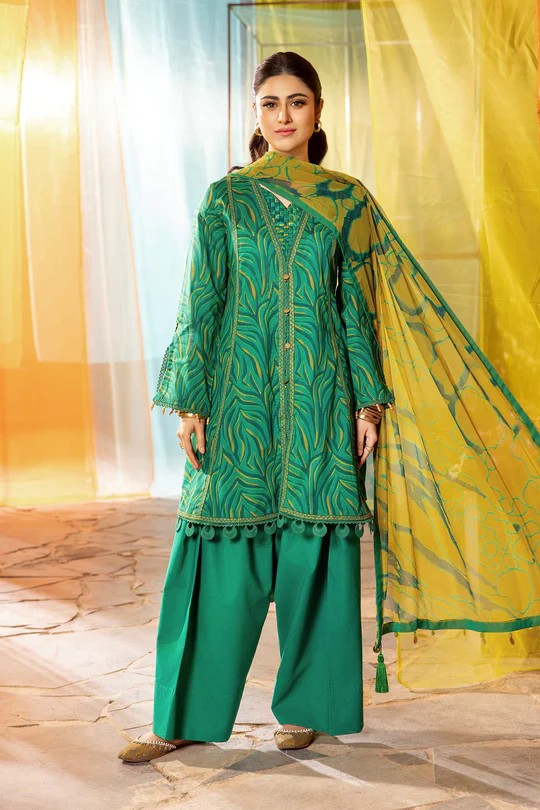 UNSTITCHED-04A,3 Pc Unstitched Embroidered Lawn Suit