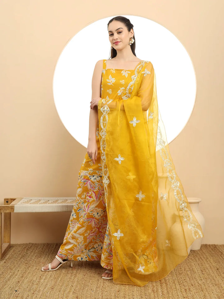 DUPATTA SET-Mstd Cotton Printed