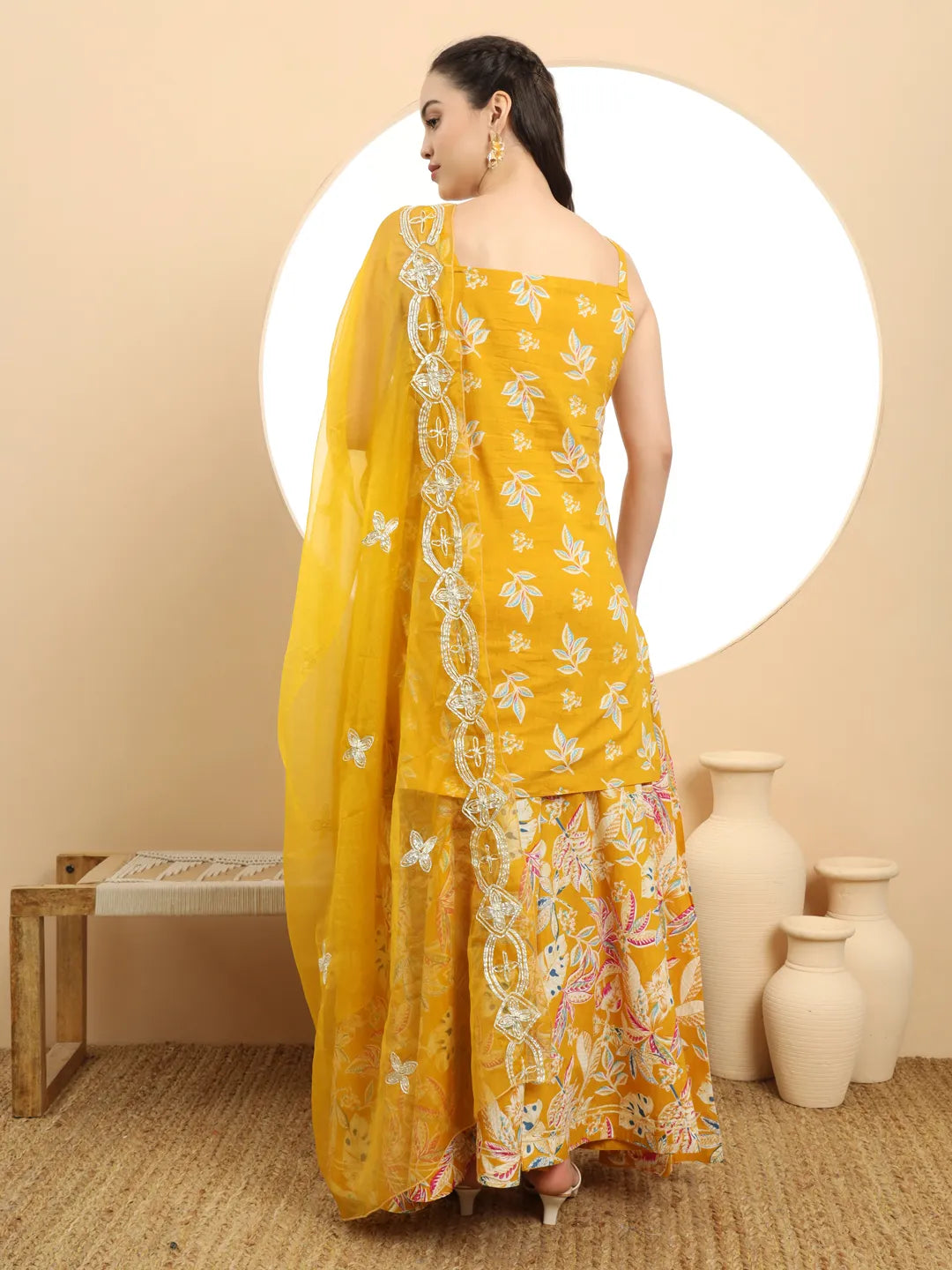 DUPATTA SET-Mstd Cotton Printed