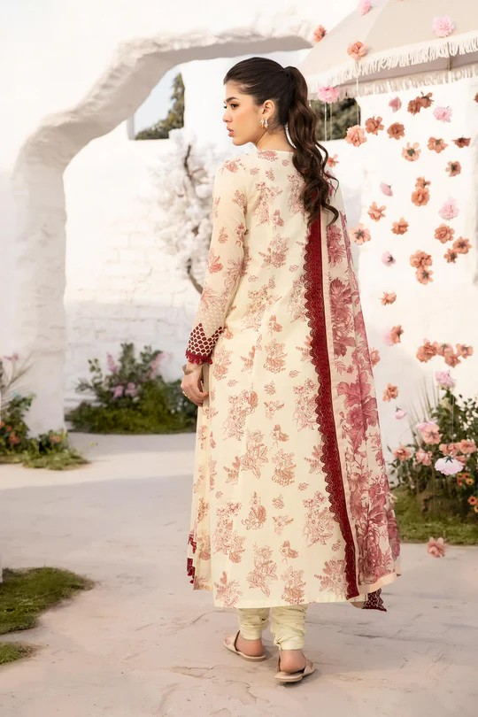 UNSTITCHED-08A,3 Pc Unstitched Embroidered Lawn Suit